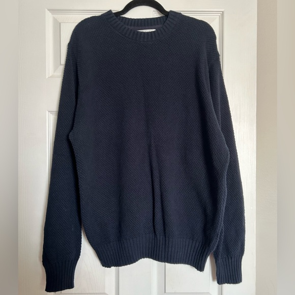 Geoffrey Beene Navy Knit Preppy Sweater Mens XL - Picture 1 of 8